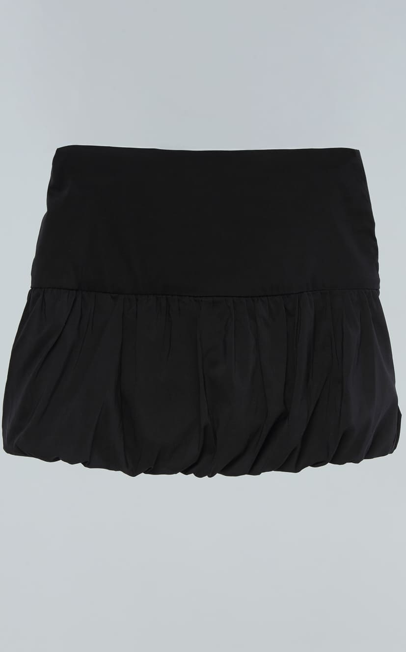 Falda Globo Negra