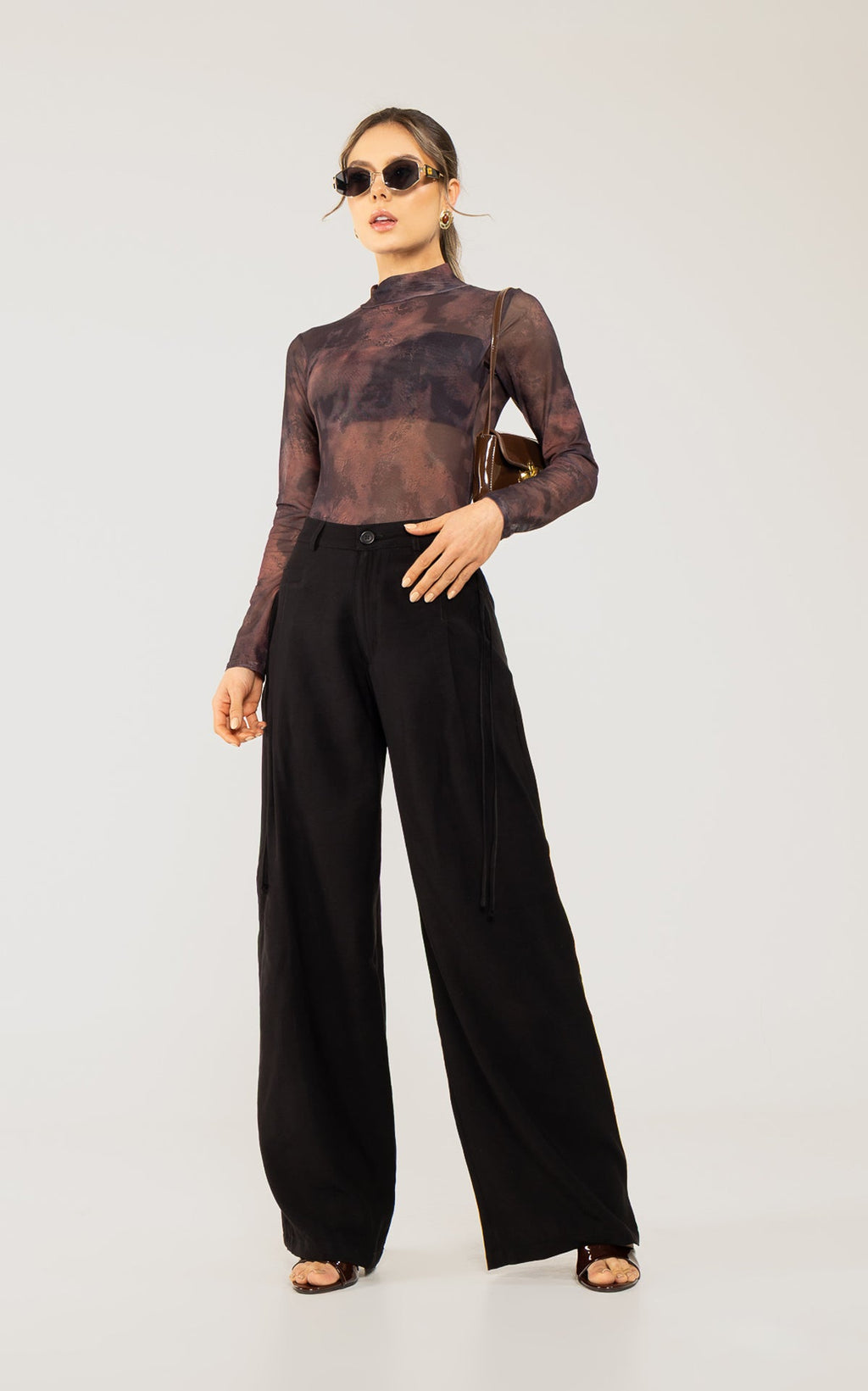 Pantalon Negro Con Bolsillo