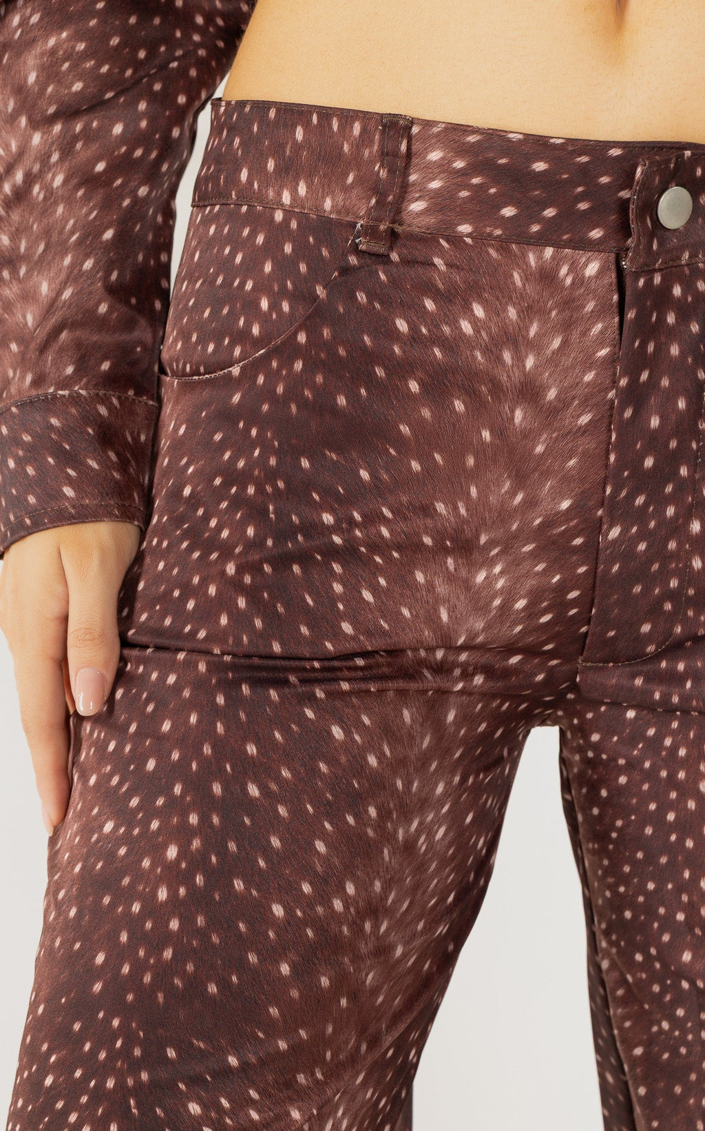 Pantalón Cafe Animal Print Bambi