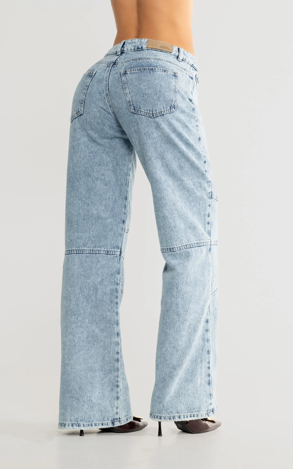Blue Straight-Leg Jeans
