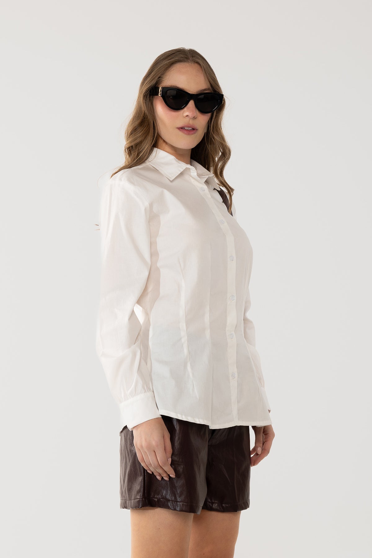 Off-White Long-Sleeve Shirt by Navissi