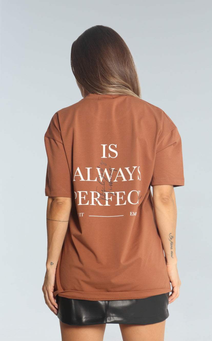 Camiseta Terracota Oversize