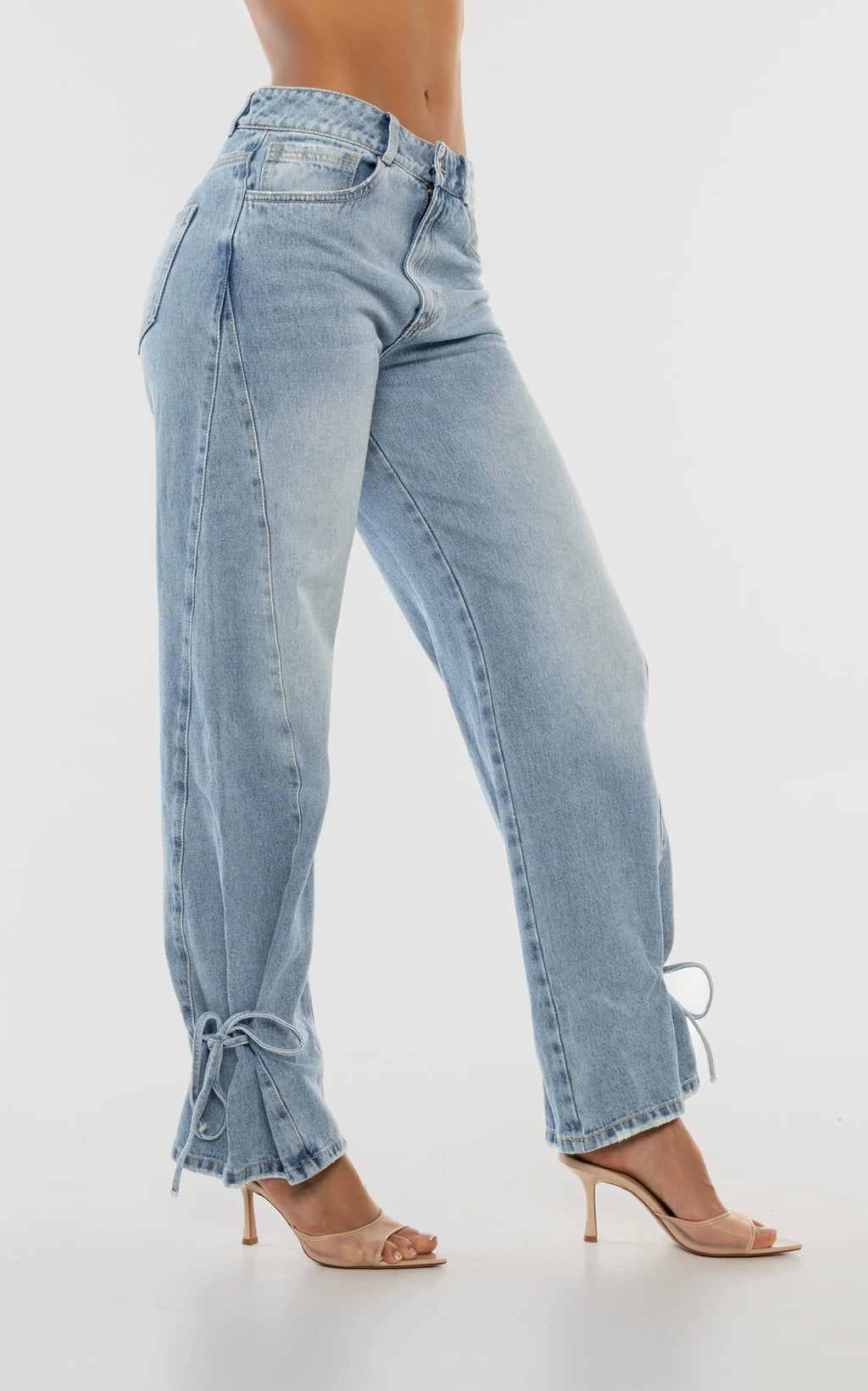 Jean Azul Claro Wide Leg