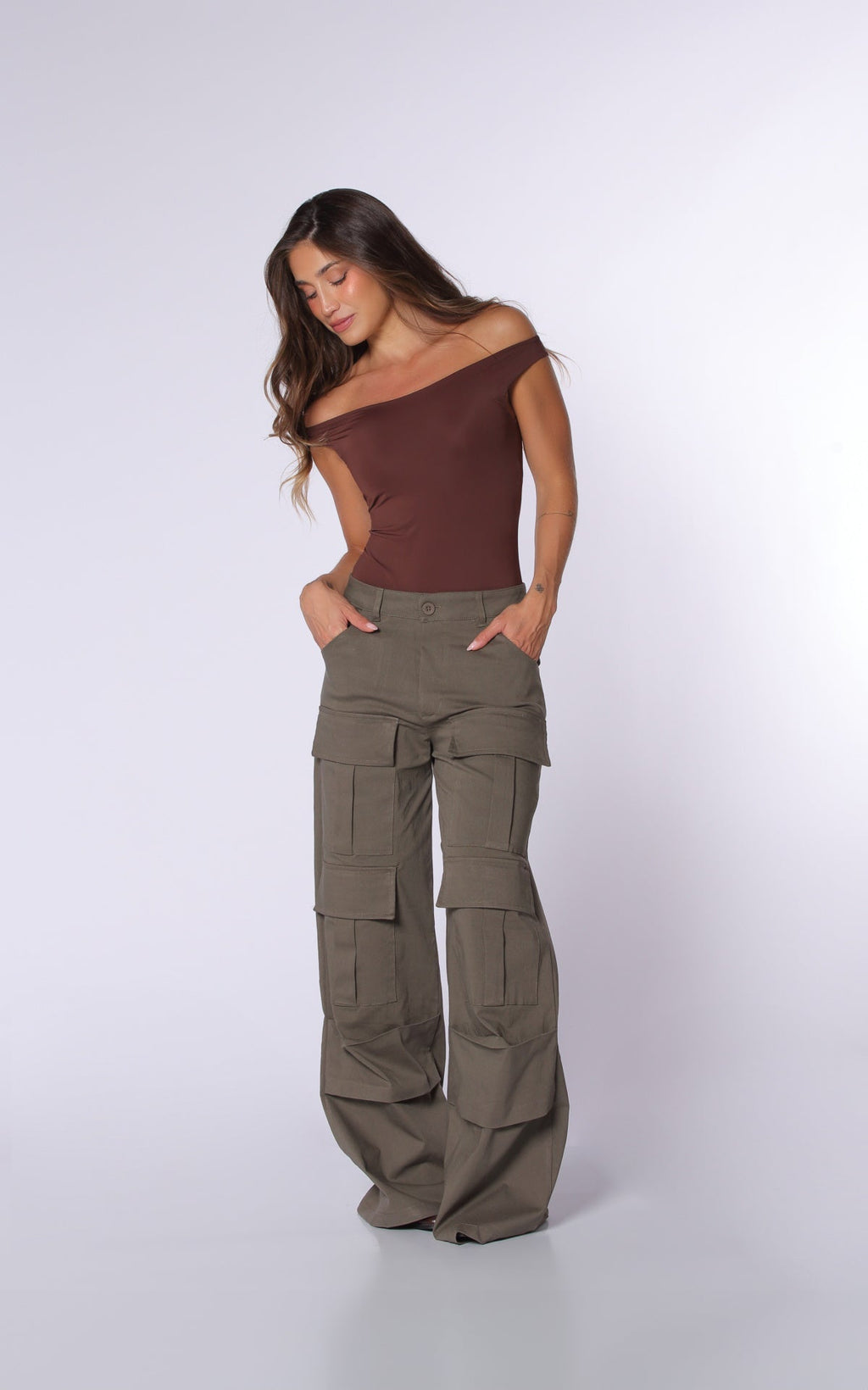Military Green Cargo Pants