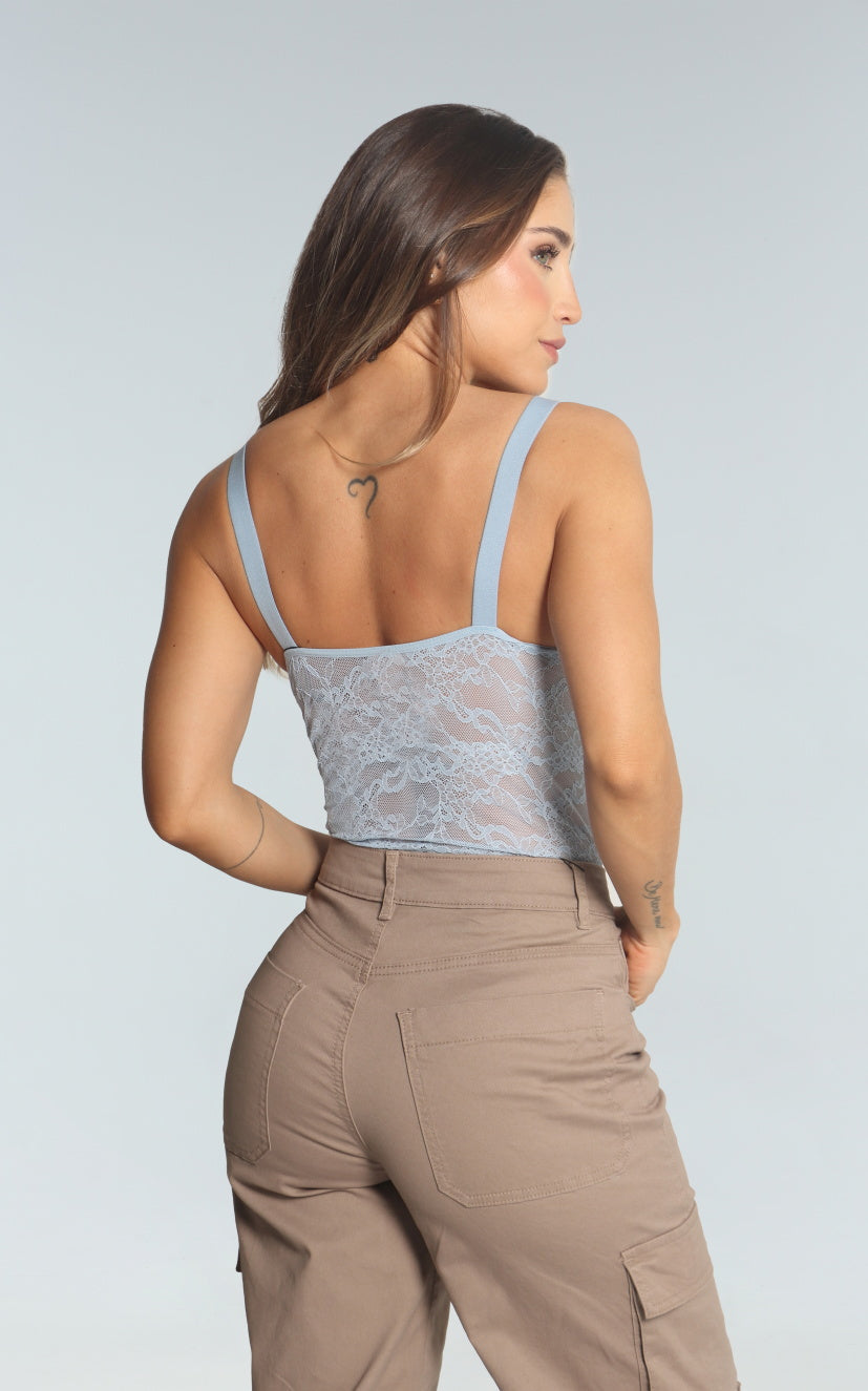 Body Baby Blue Drapeado