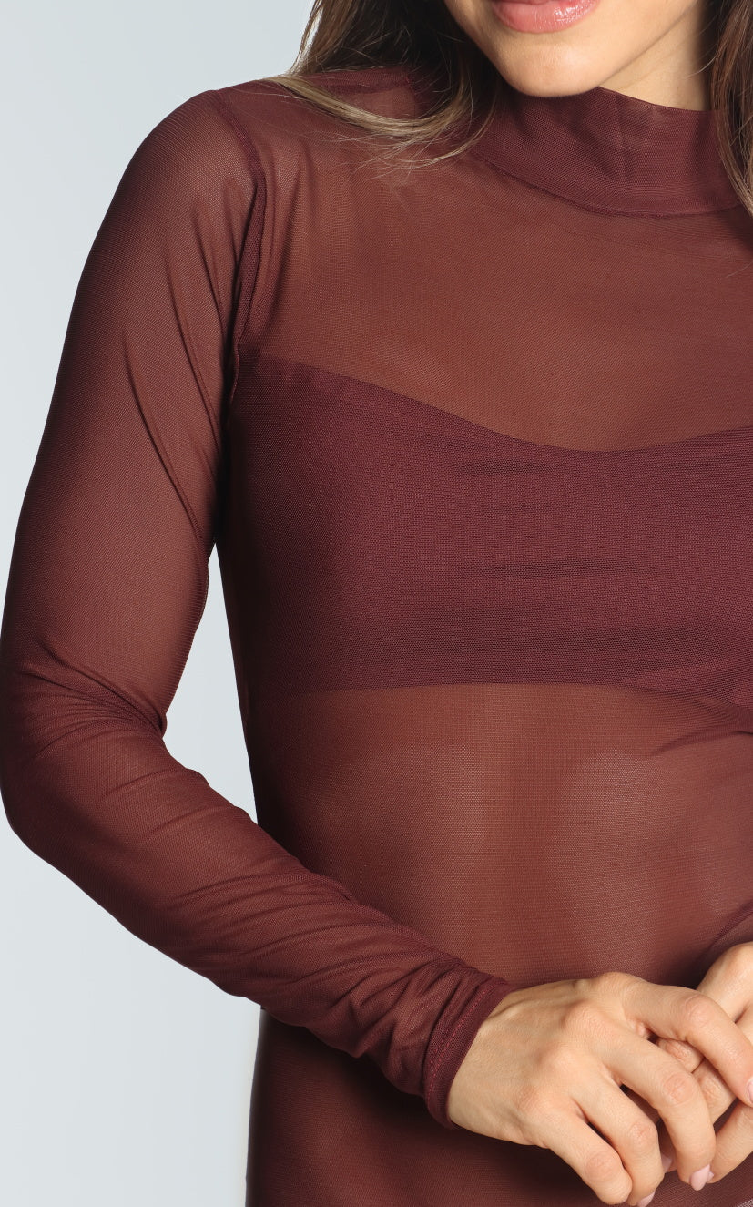 Body Vinotinto Malla Tex