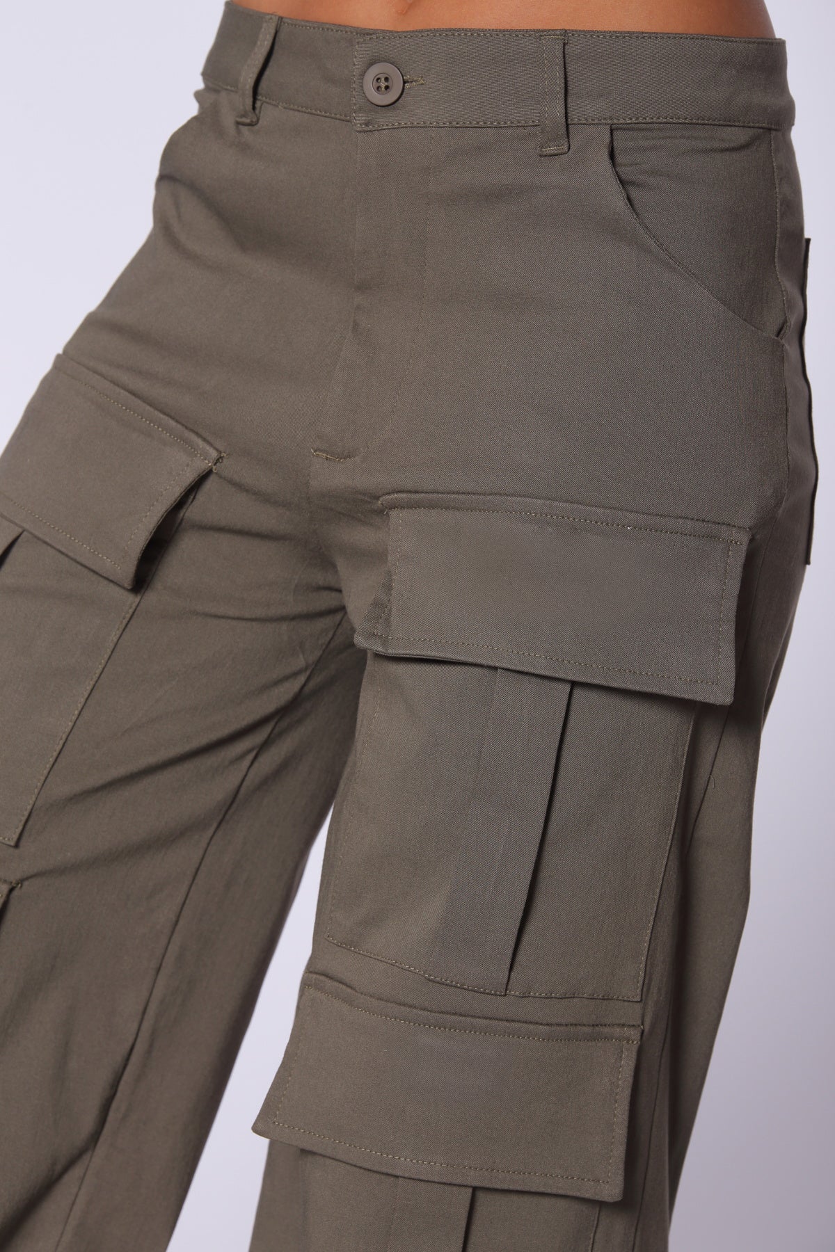 Military Green Cargo Pants
