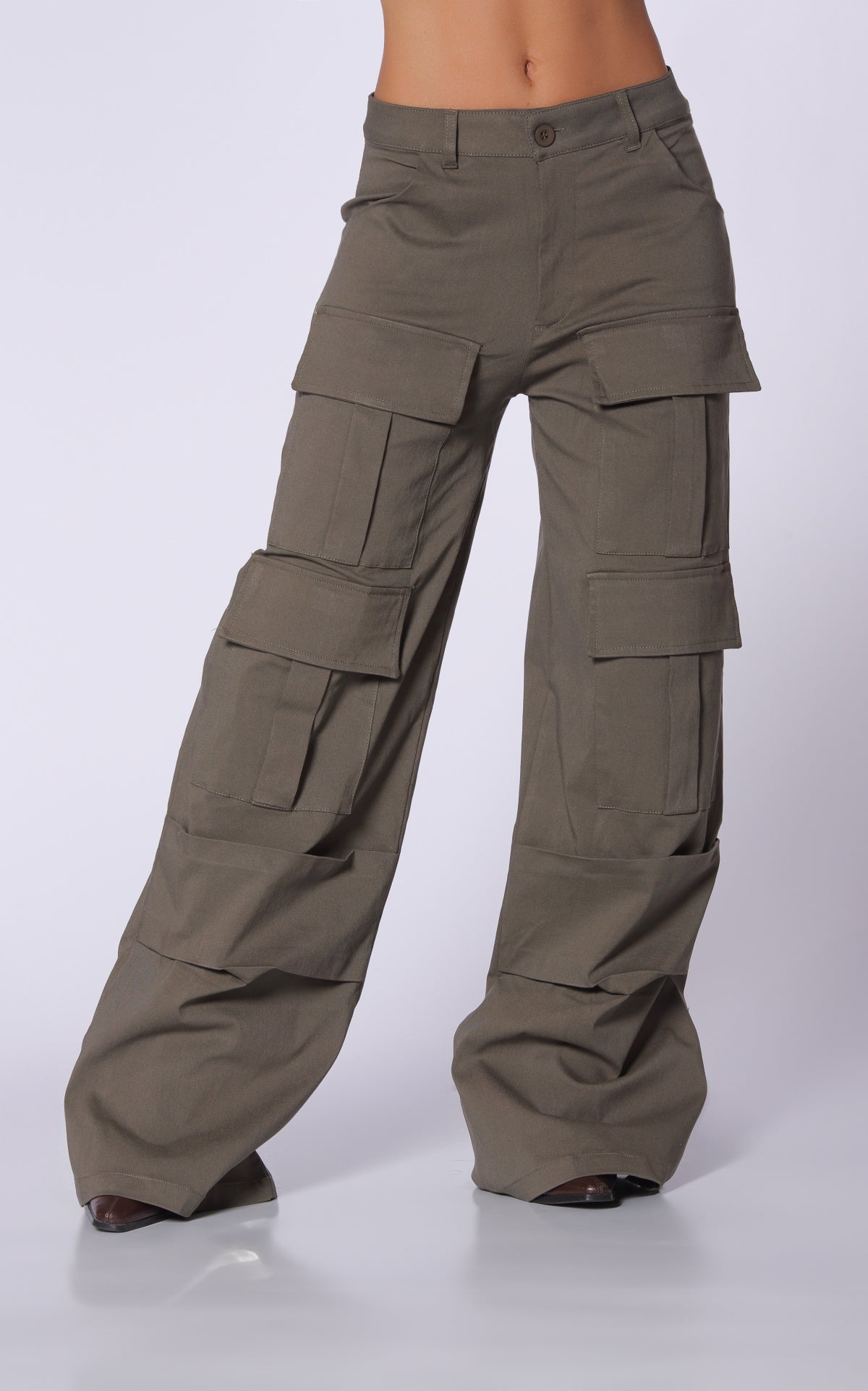 Military Green Cargo Pants