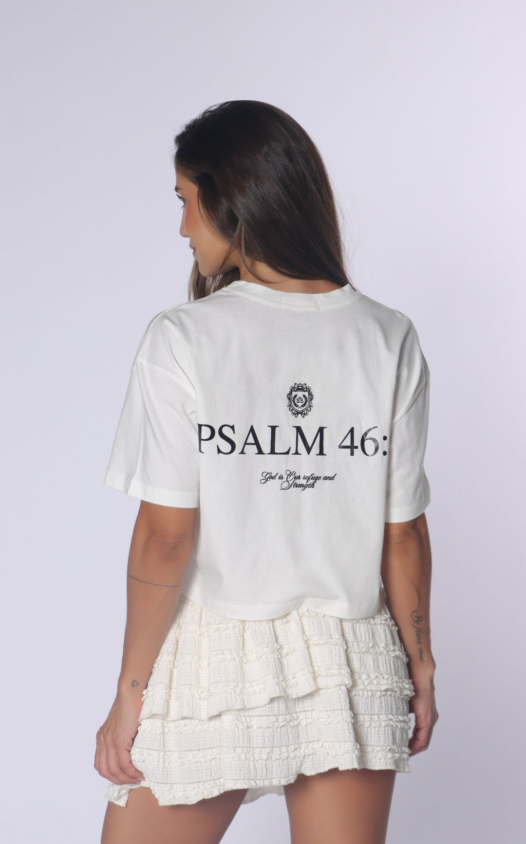 Camiseta Marfil Cropped
