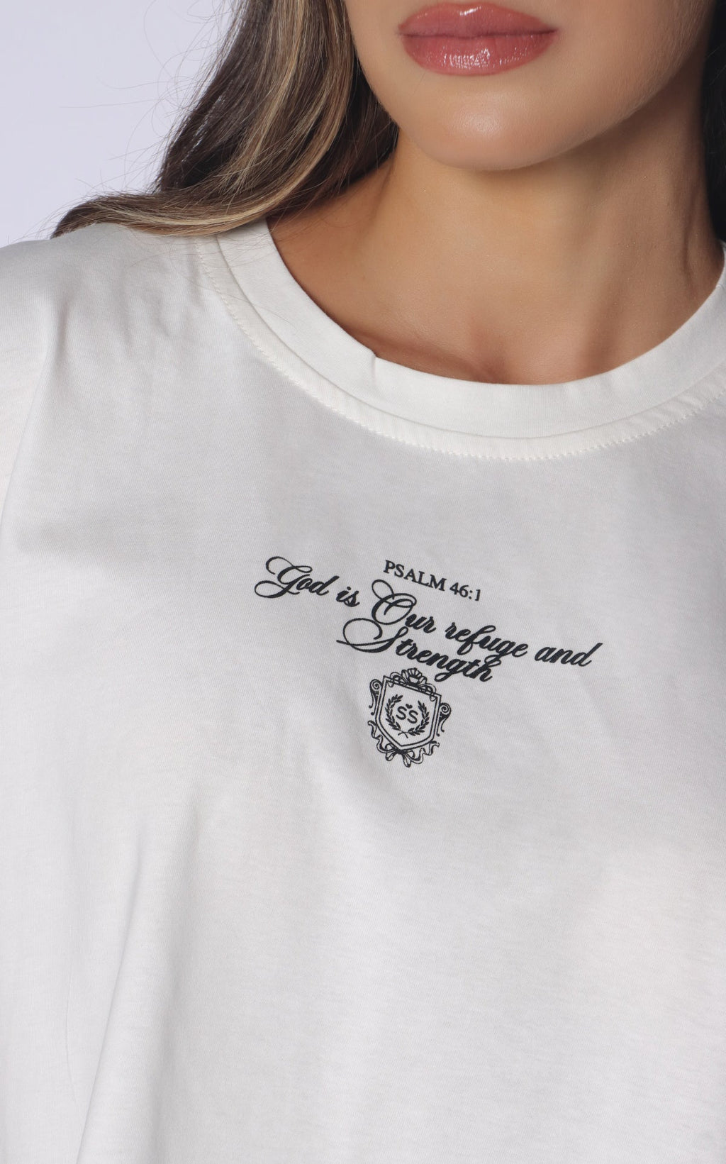 Camiseta Marfil Cropped