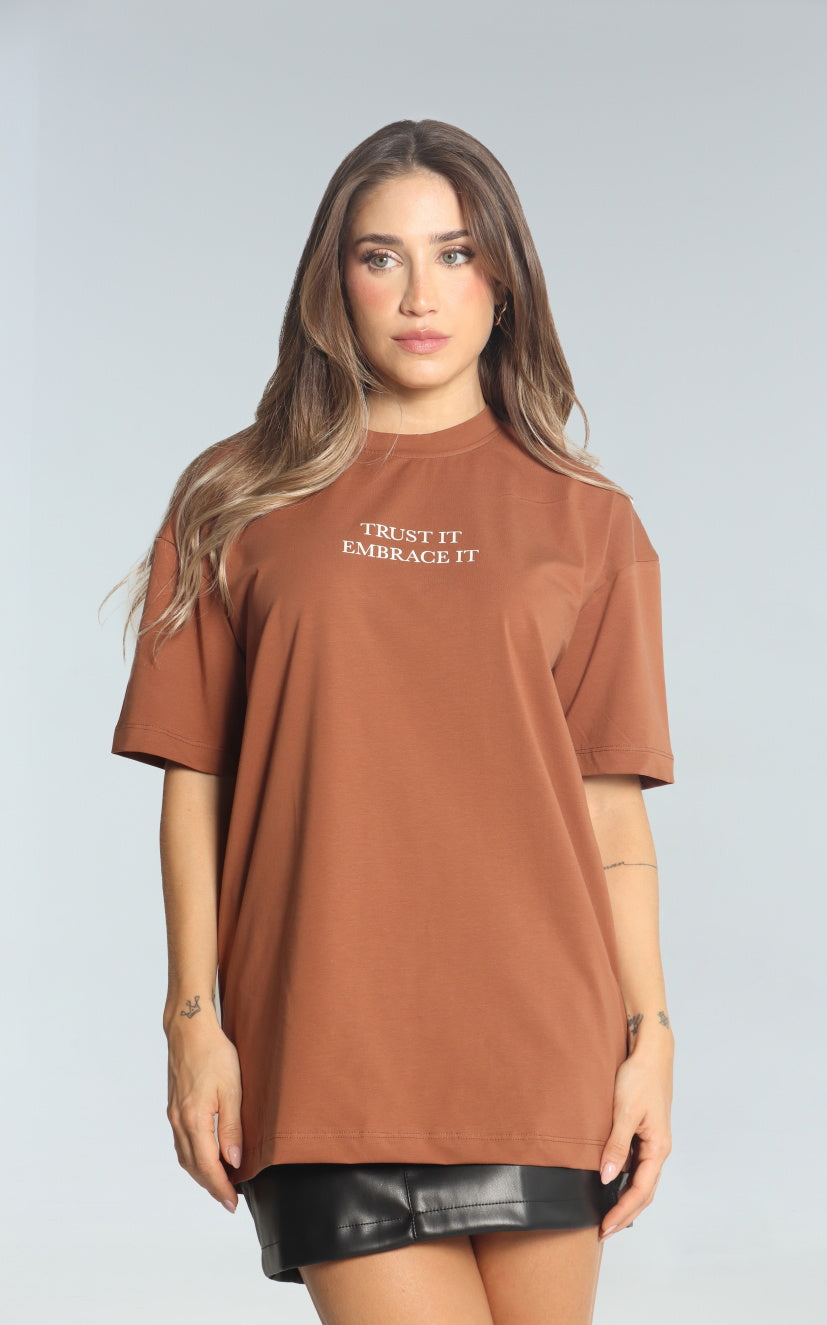 Camiseta Terracota Oversize