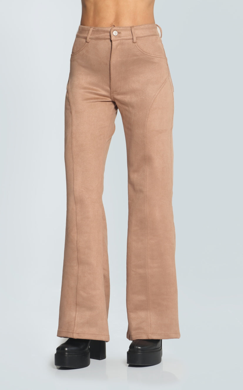 Pantalón Café Tipo Gamuza
