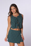Blusa Verde Pino Moños