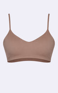 Camel V-Neck Essential Top