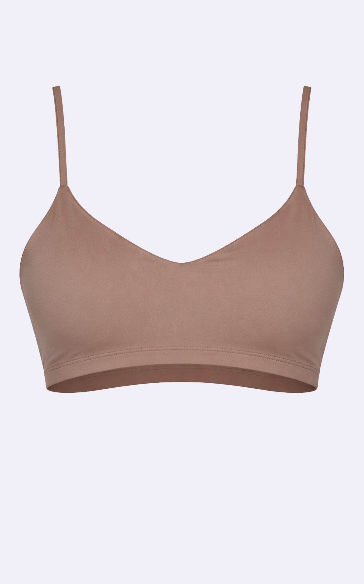 Camel V-Neck Essential Top