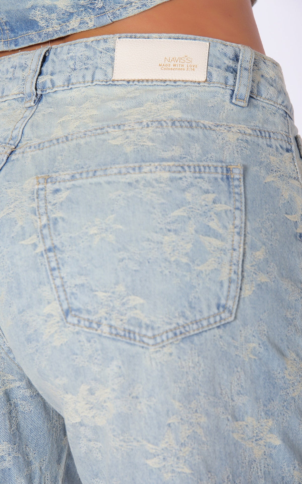 Jean Azul Semi Wide Leg