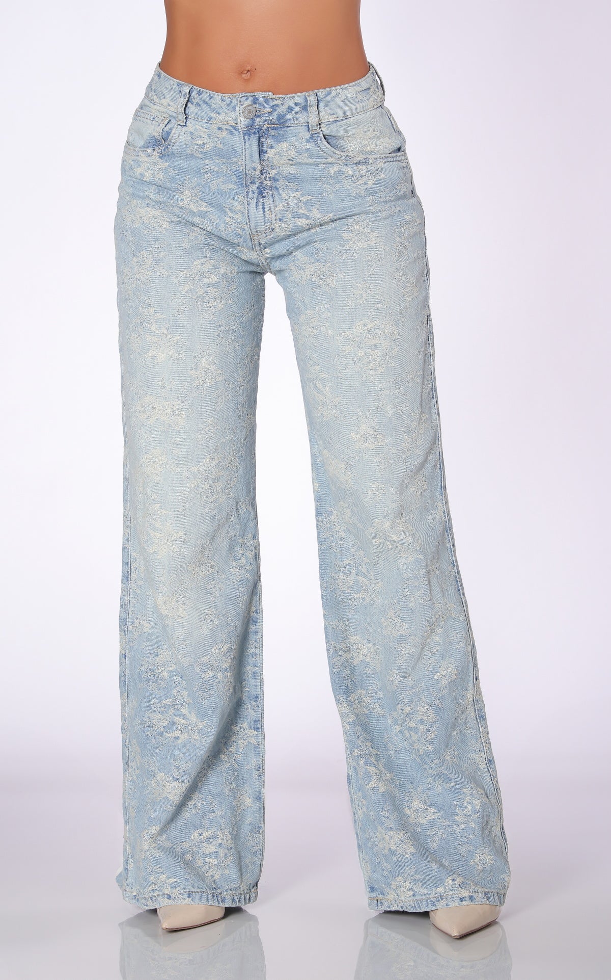 Jean Azul Semi Wide Leg