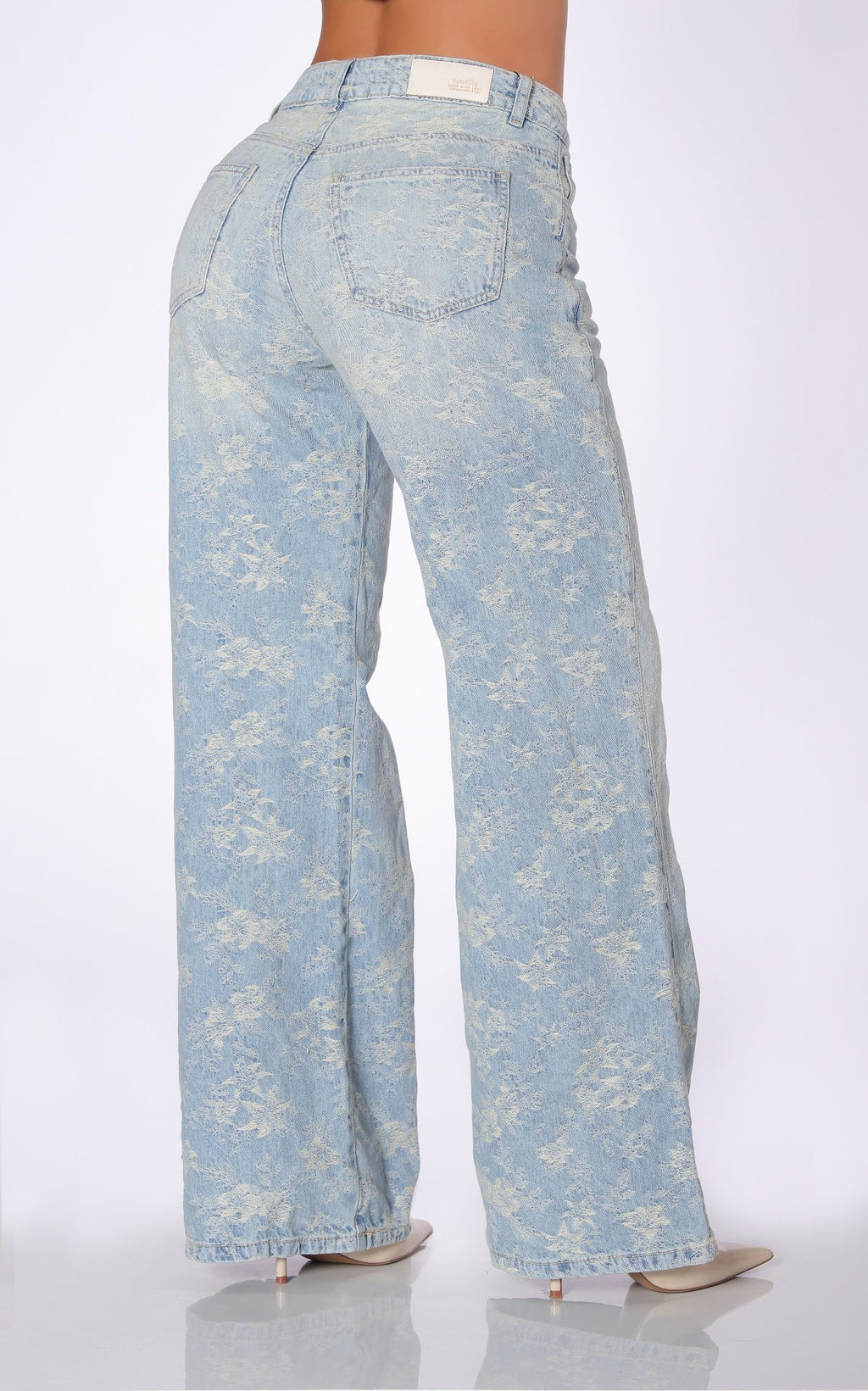 Jean Azul Semi Wide Leg