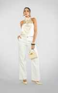 Ivory Straight-Leg Jeans