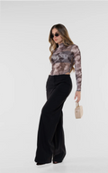 Black Barrel-Leg High-Rise Pants by Navissi