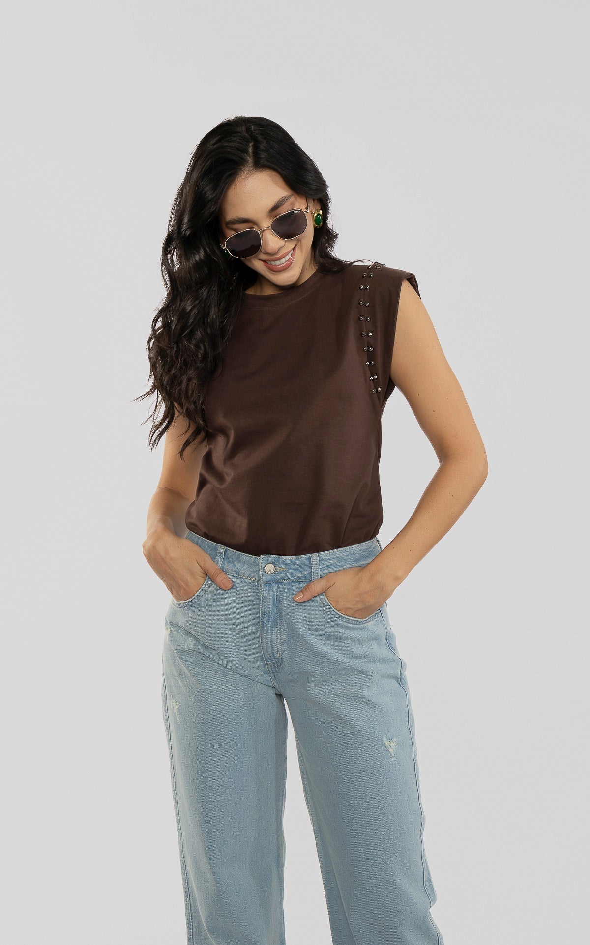 Camisa Café Taches