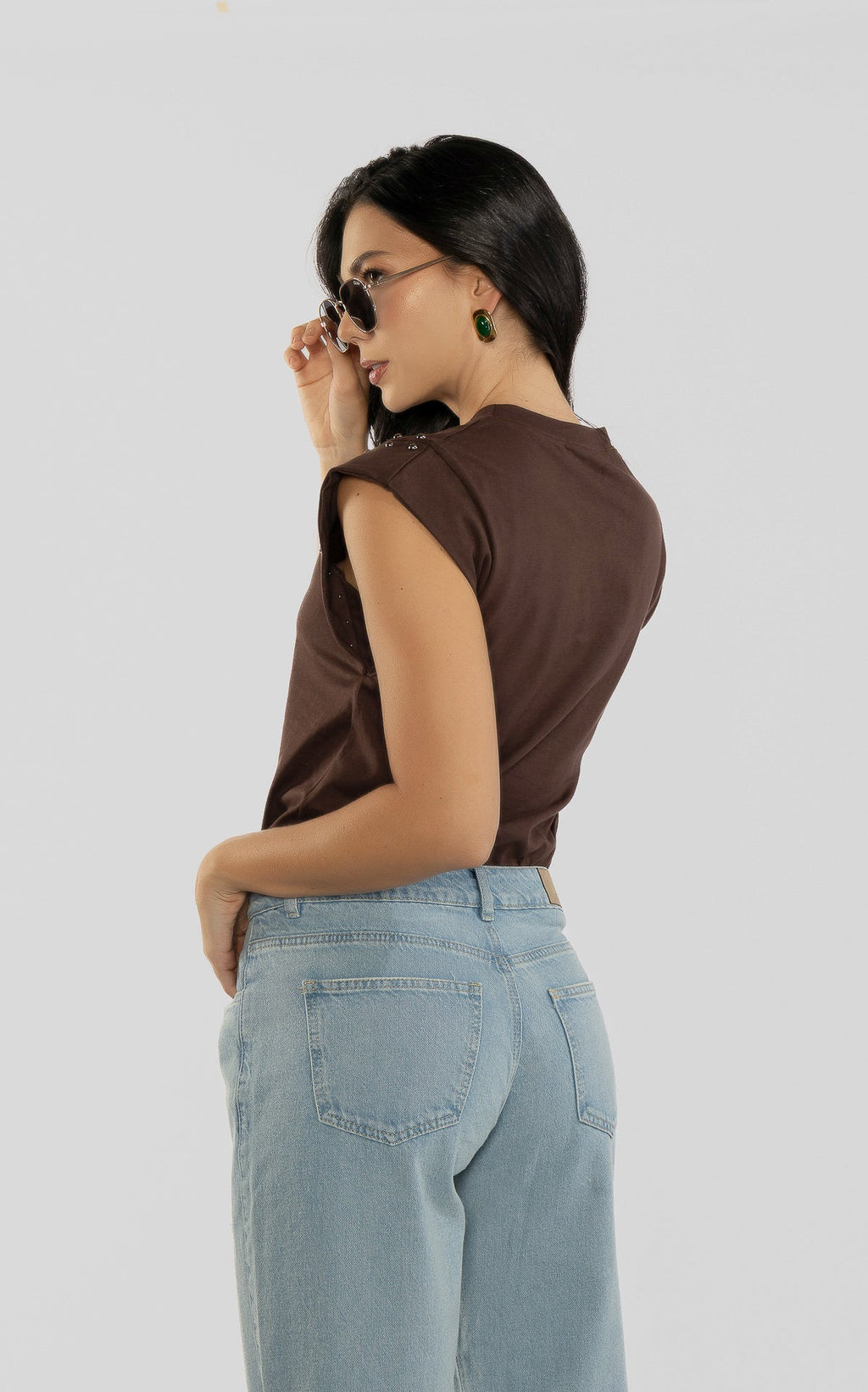Camisa Café Taches
