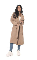 Abrigo Camel Amarre En Cintura - Navissi Clothing ♡