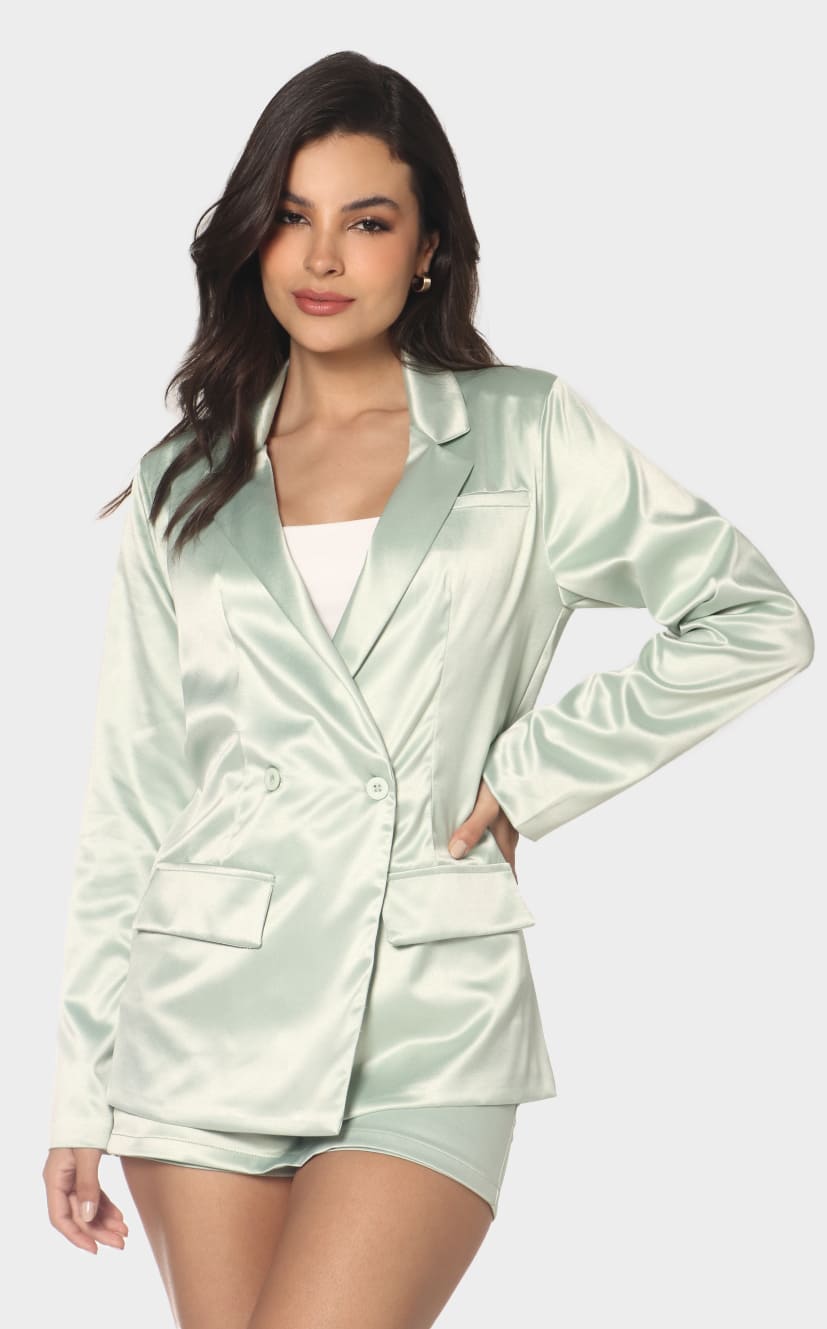 Blazer Verde Tipo Sastre