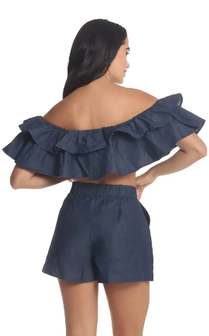Blusa Azul Boleros - Navissi Clothing ♡