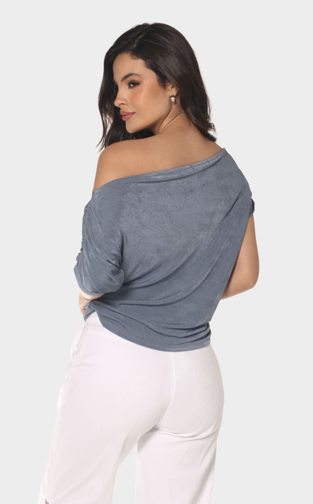 Blusa Manga Corta Escote - Navissi