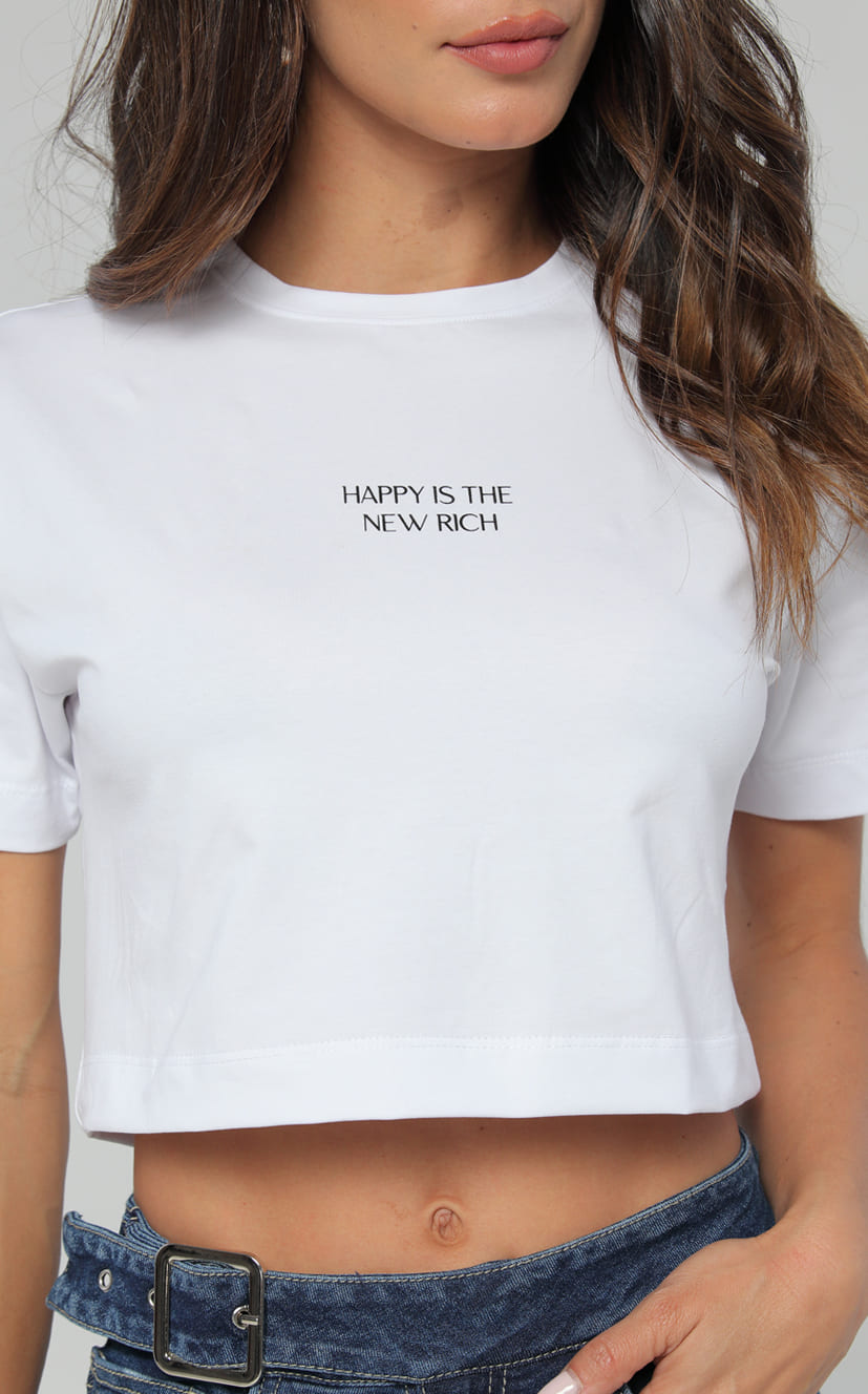 Camiseta Blanca Cropped