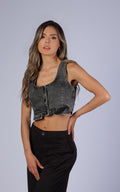 Blusa Negra Denim