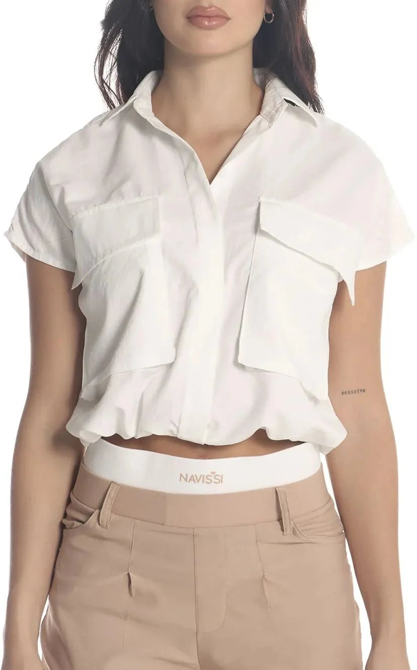Blusa Marfil Cargo - Navissi Clothing ♡