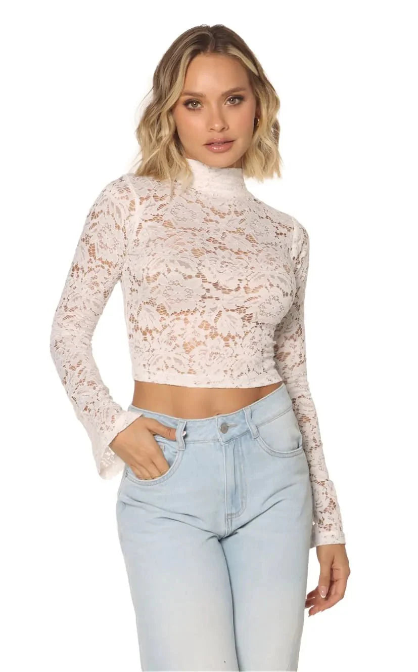 Blusa Marfil Manga Larga - Navissi Clothing ♡