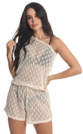 Blusa Marfil Tejida Asimétrica - Navissi Clothing ♡