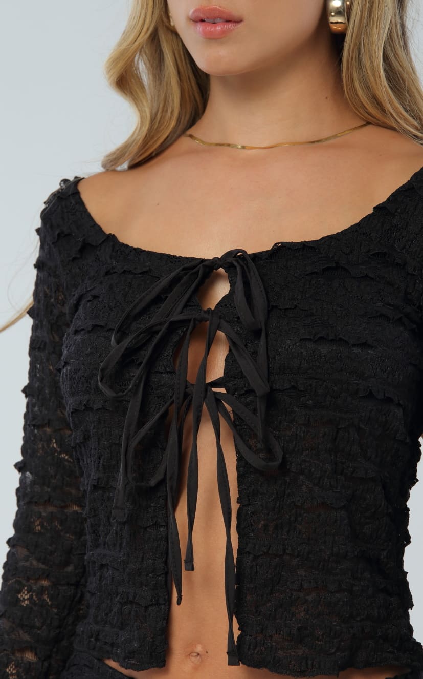 Blusa Negra Manga Larga