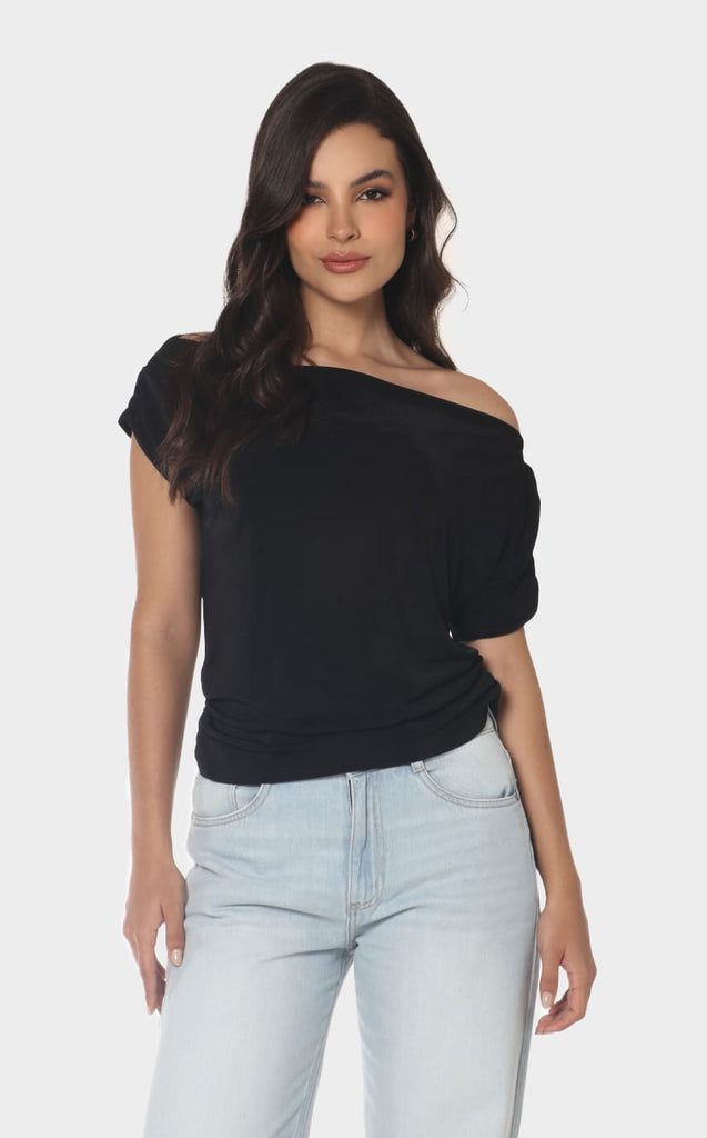 Blusa Manga Corta Escote - Navissi