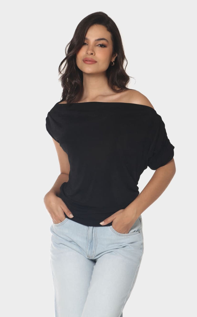 Blusa Manga Corta Escote - Navissi