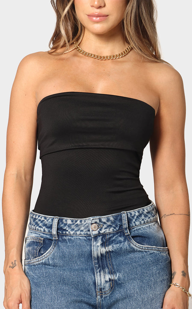 Blusa Negra Straple - Navissi