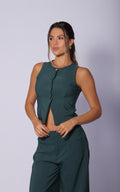 Chaleco Verde Corto