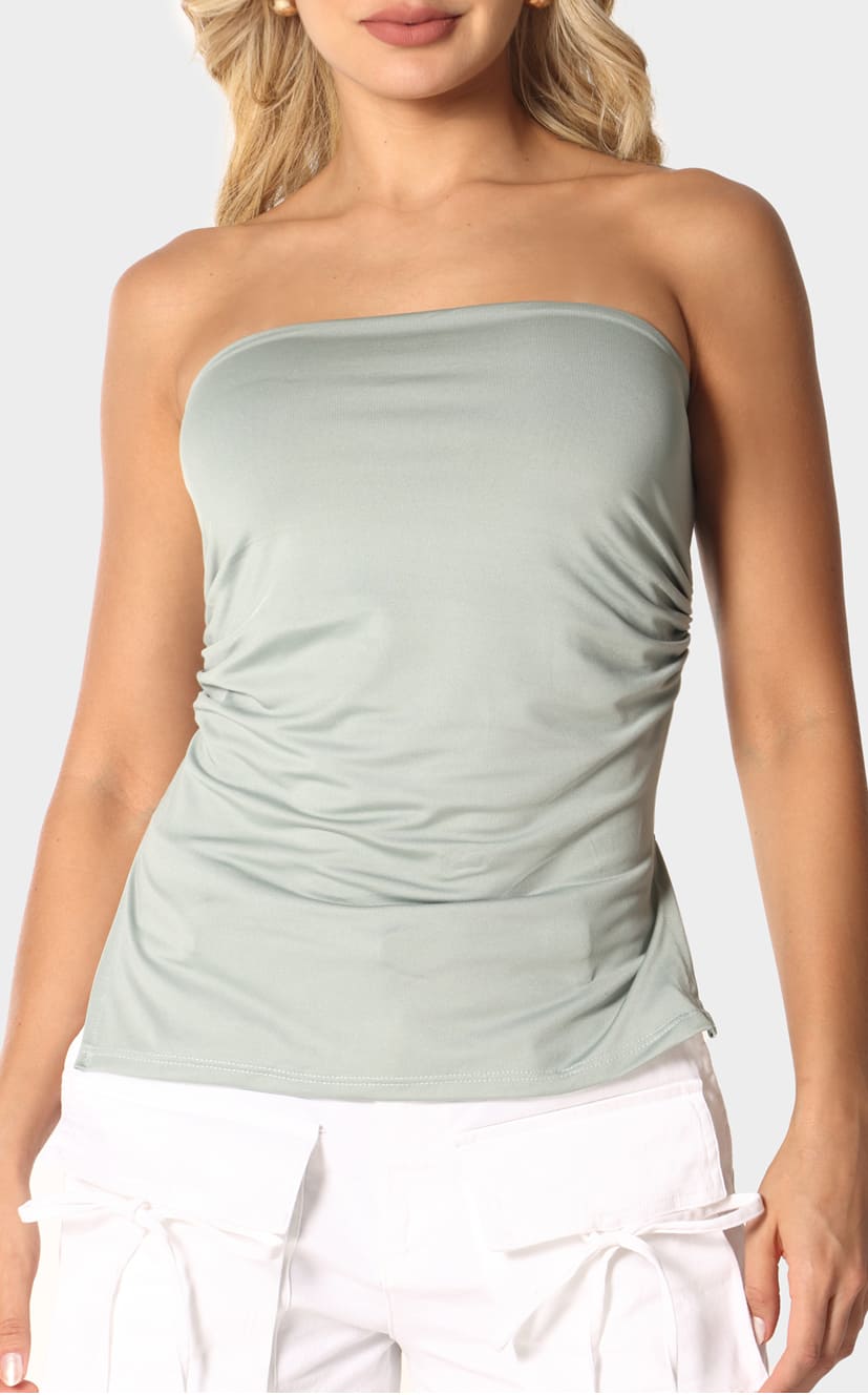 Blusa Straple Verde Salvia