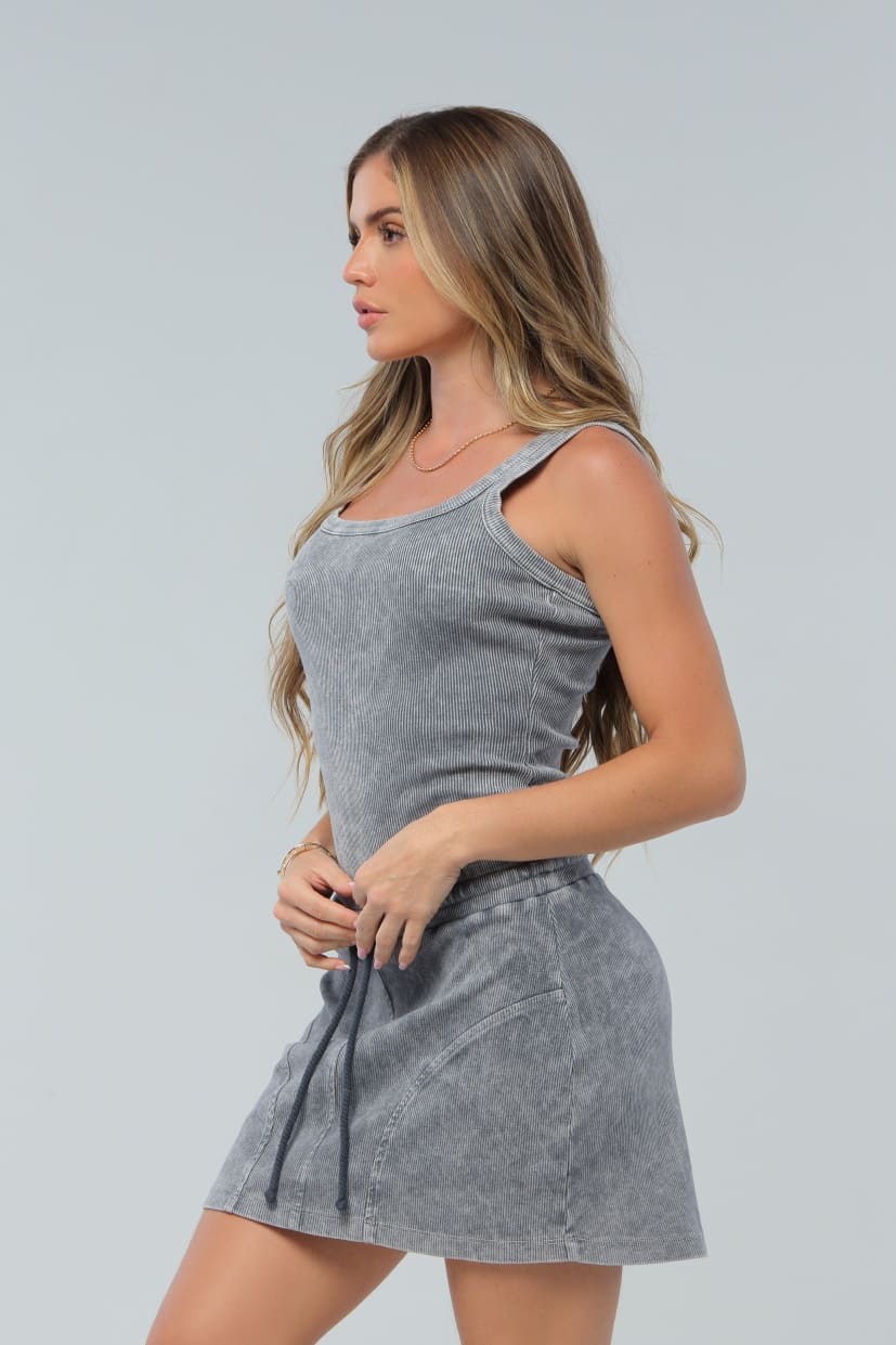 Body Gris Acid Wash