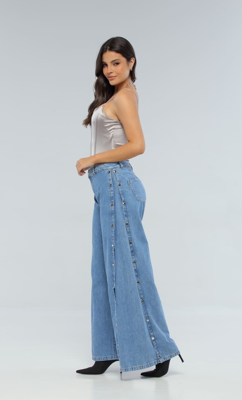 Jean Azul Palazzo Broches
