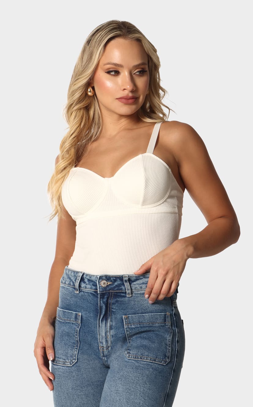 Body Marfil Copas en Rib