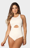 Body Marfil Cut Out En Escote