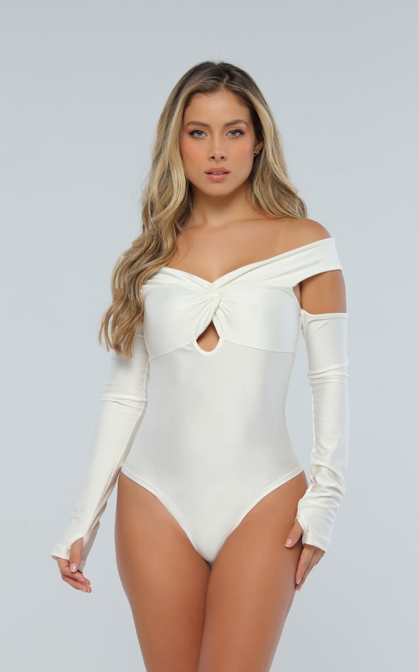 Body Marfil Manga Larga