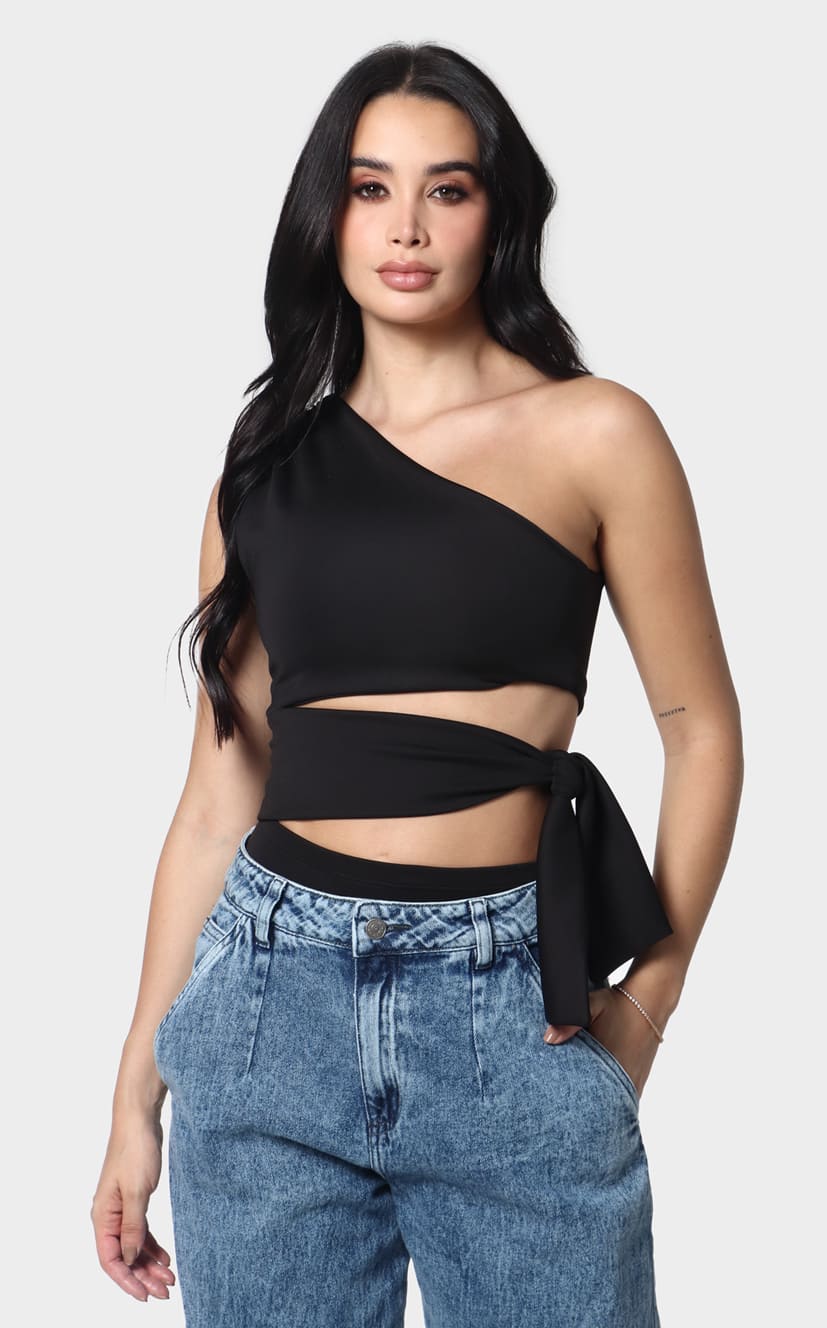 Body Negro Amarre Lateral