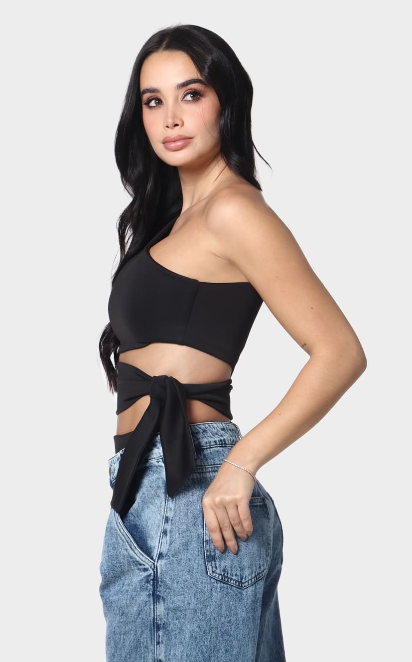 Body Negro Amarre Lateral