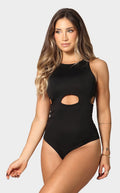 Body Negro Cut Out En Escote