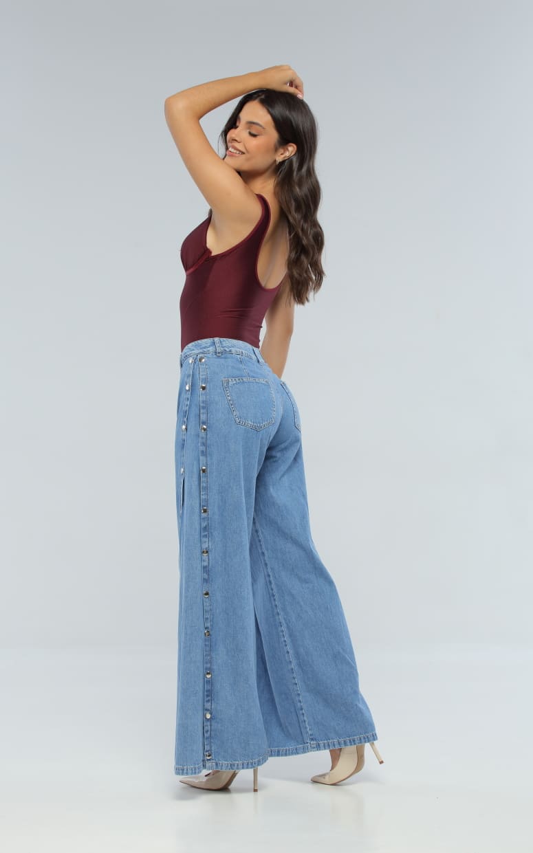 Jean Azul Palazzo Broches